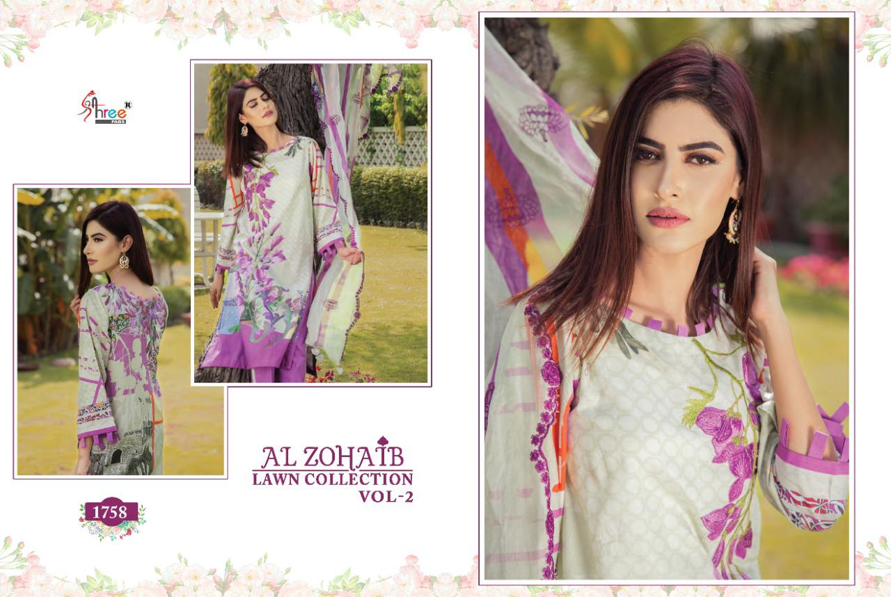 shree al zohaib lawn Latest Fancy Designer collection 2 Pure Cotton Print With Embroial  pakistani salwar suits collection 